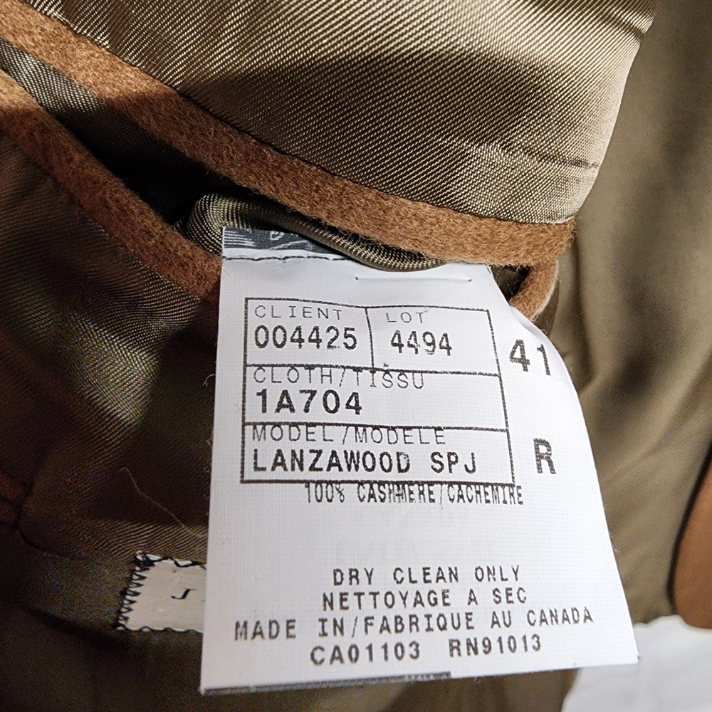 Jack Victor Cashmere Loro Piana Italian Single Breasted Dark Camel Blazer - Picture 6 of 14